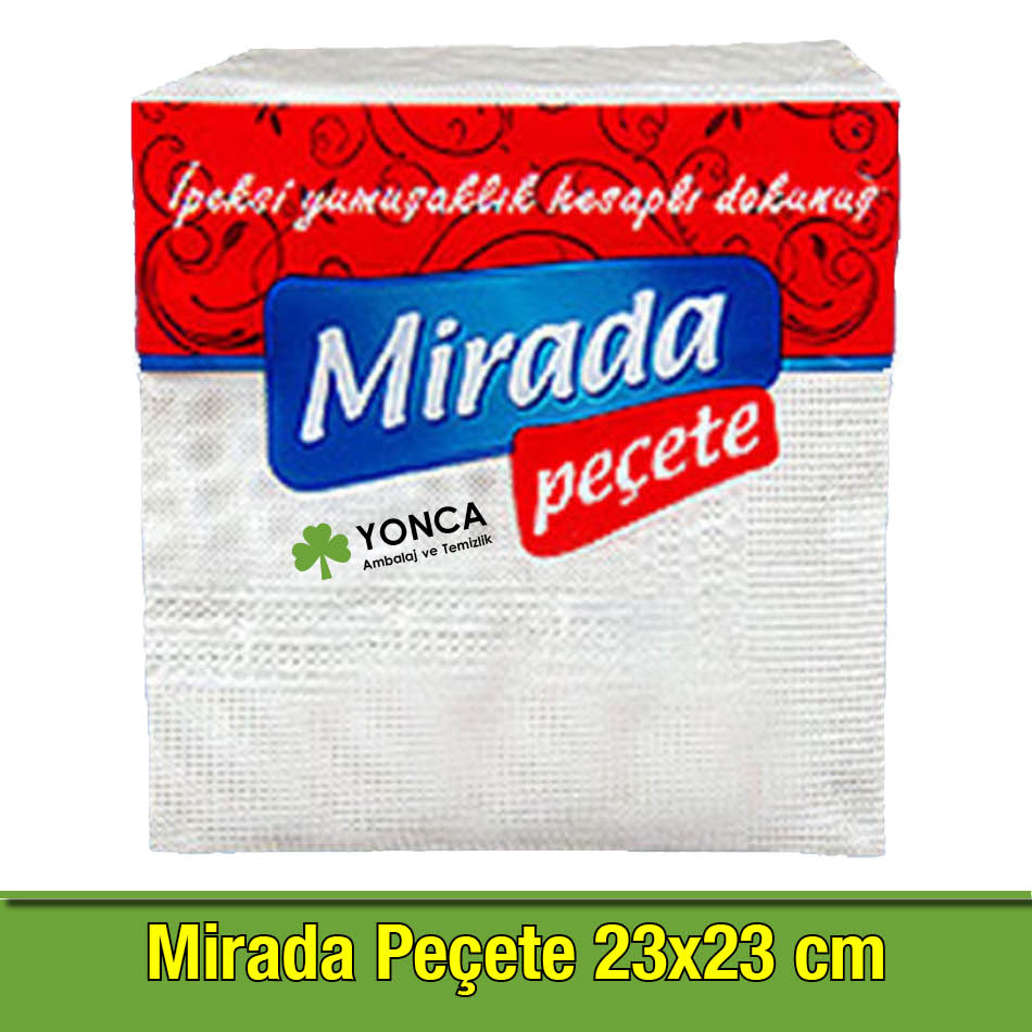 Peçete 23*23 Tek Kat 100 Yp*50 Paket